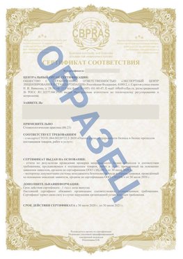 Образец Сертификат СТО 01.064.00220722.2-2020 Ивантеевка Сертификат СТО 01.064.00220722.2-2020 